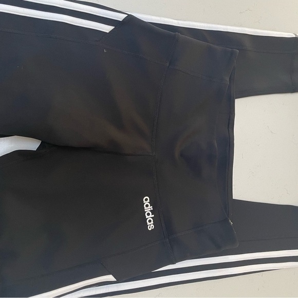 Adidas Black Performance Leggings - Picture 1 of 4